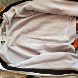 Light blue crop top sweater
